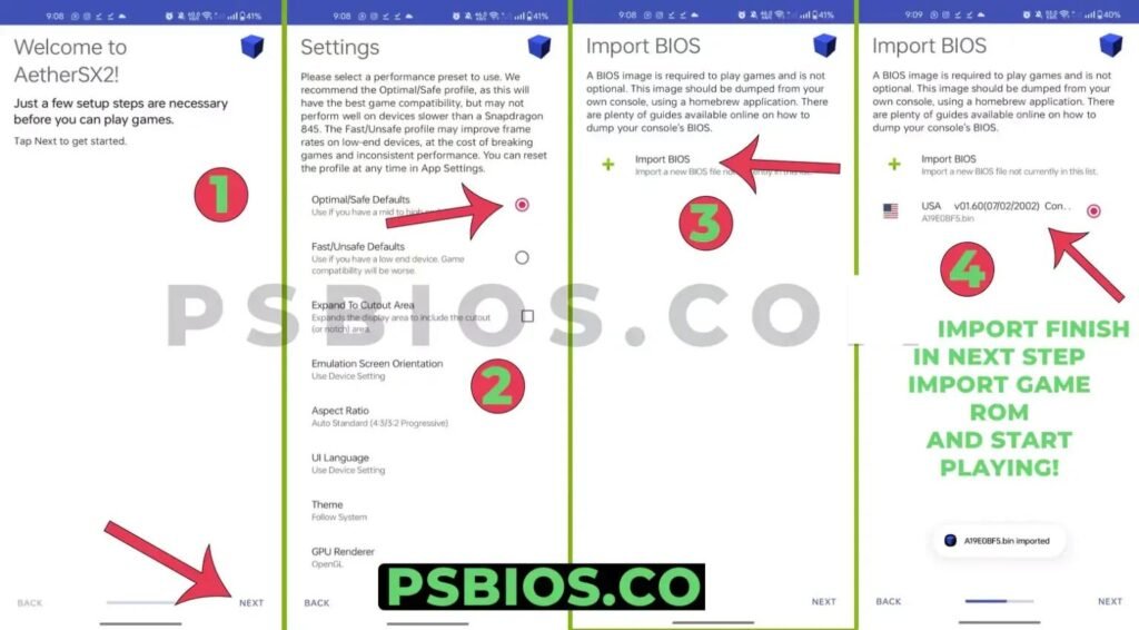 Import BIOS